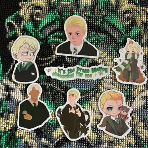 Bundle of 7 Draco Malfoy themed stickers
